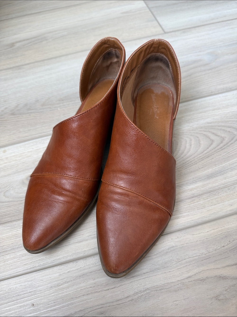 Universal Thread Women's Pointed Slip-On Flats in Cognac